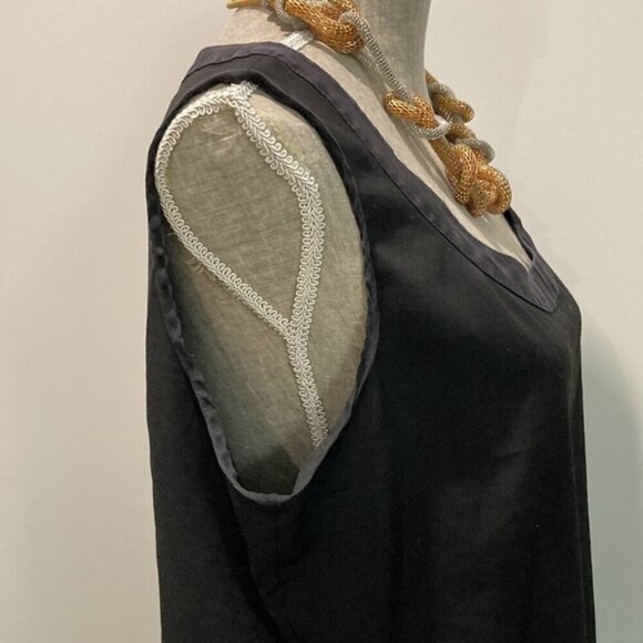 Annie Klein Black Relax Fit Tank Top SZ Large​​​​​​​ - Picture 9 of 11